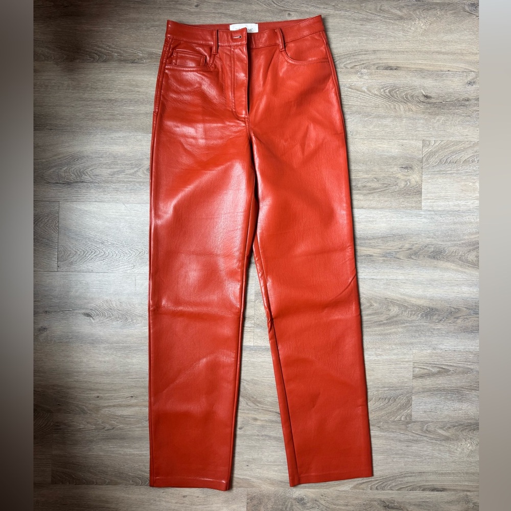 Wilfred Red Leather Melina Pant